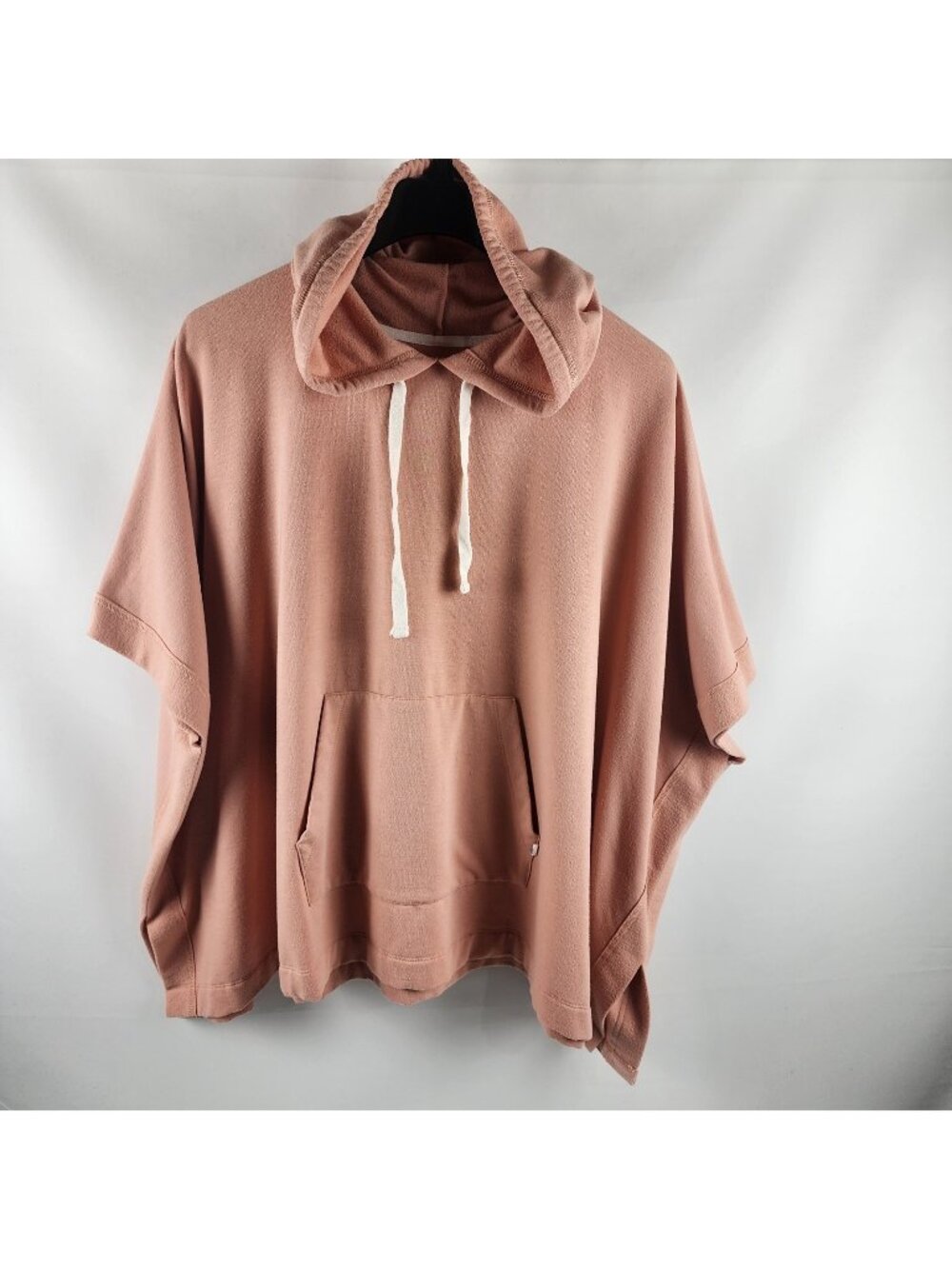 Koolaburra by UGG Womens 1X Pink Fleece Pullover Hoodie Poncho Kangaroo Pouch